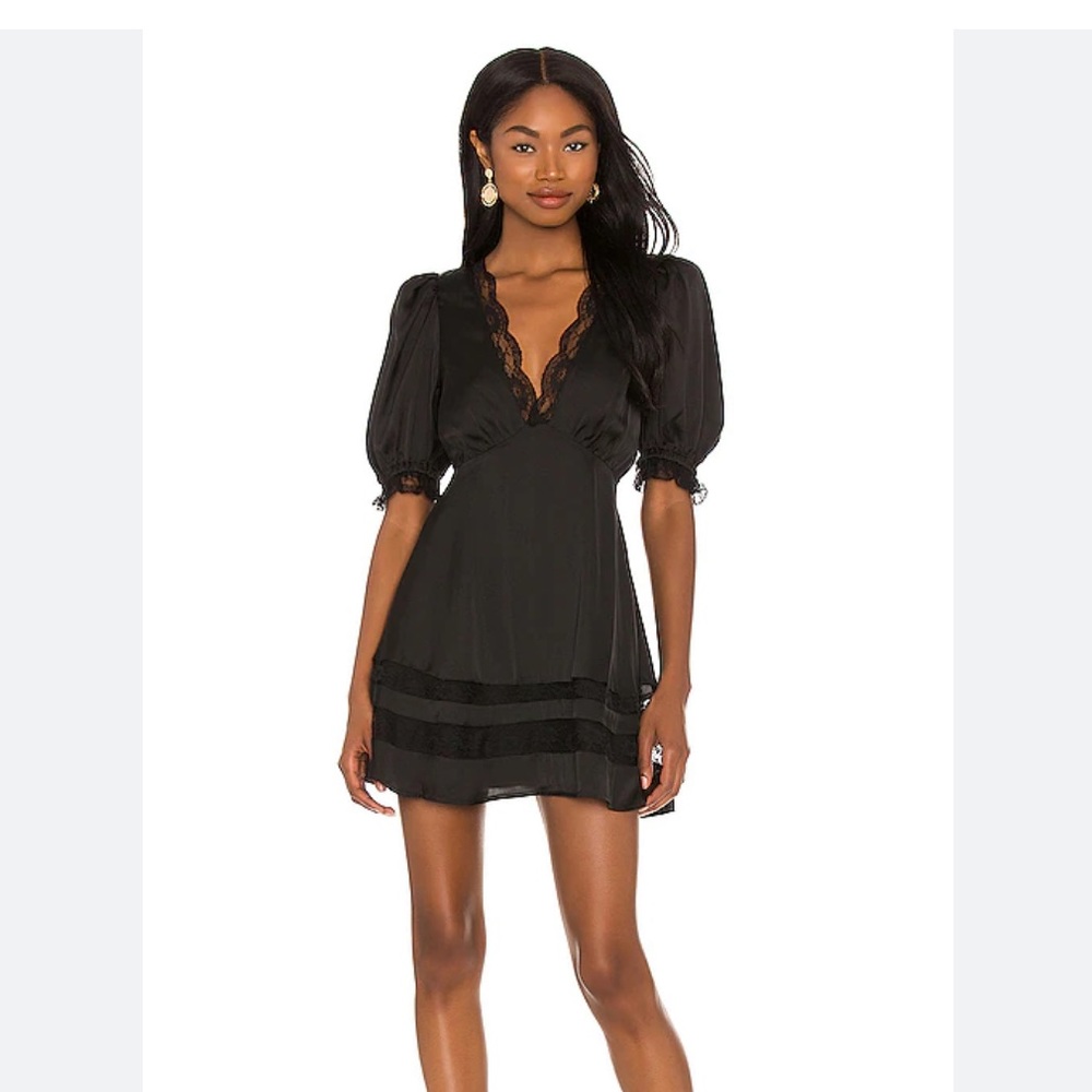 Revolve MAJORELLE Cami Mini Dress in Black